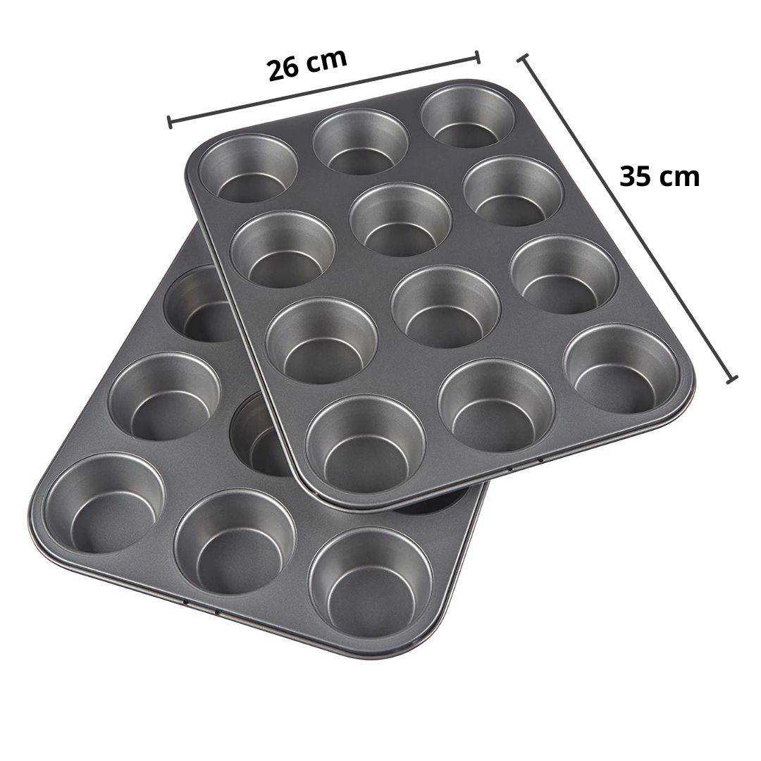 12 Holes Muffin Pan Sonkas Baking Materials