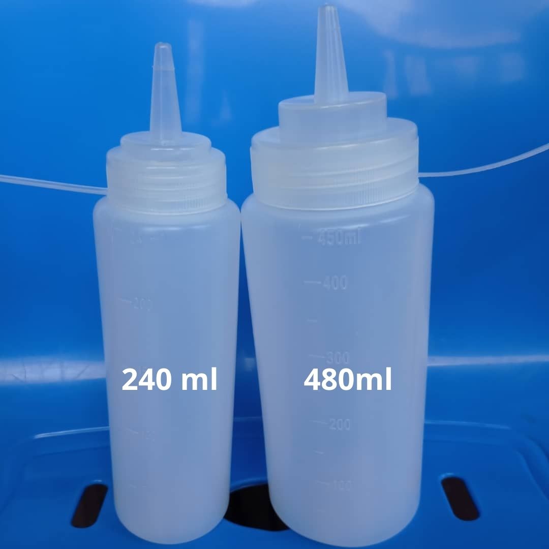 White Drip Bottle 450ml Sonkas Baking Materials
