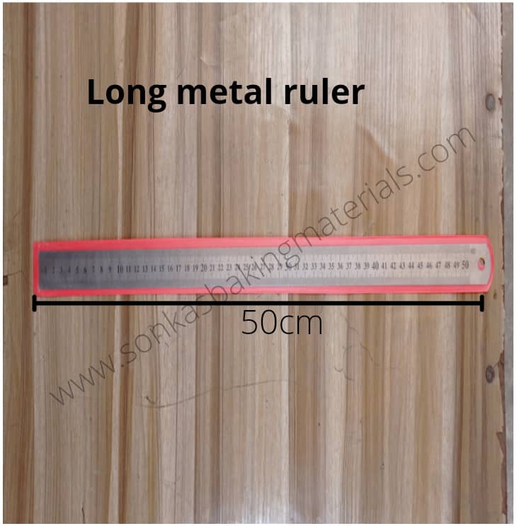 Long Metal Ruler - Sonkas Baking Materials