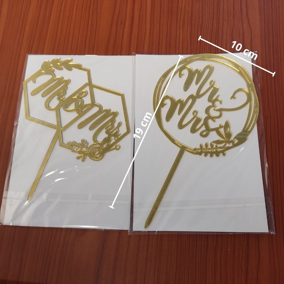 Small Cake Topper Mr And Mrs Sonkas Baking Materials