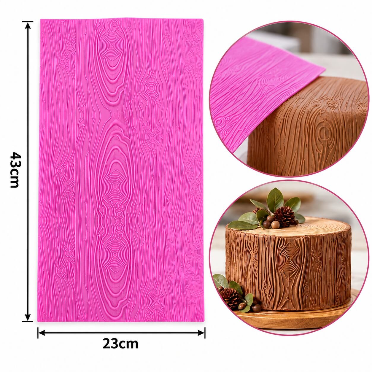 Wood Effect Silicone Mat