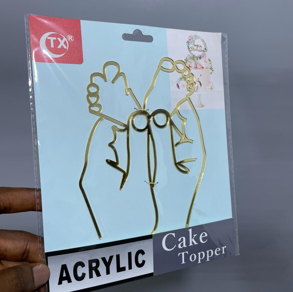 Acrylic Silhouette Topper - Baby Feet AST03