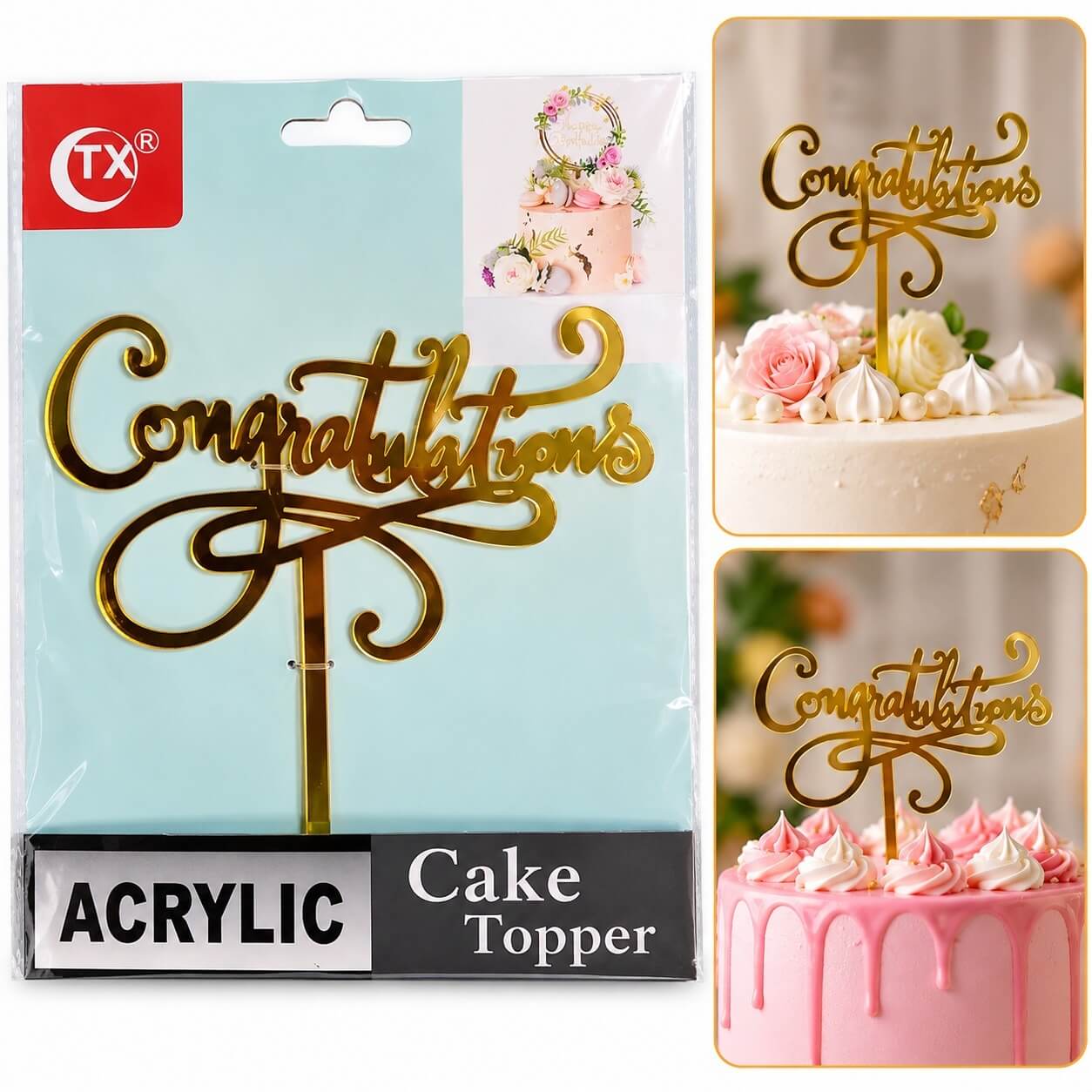 Acrylic Topper - Congratulation
