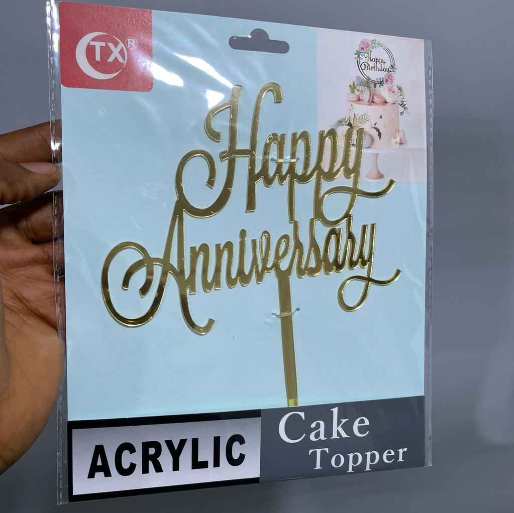 Acrylic Topper - Happy Anniversary