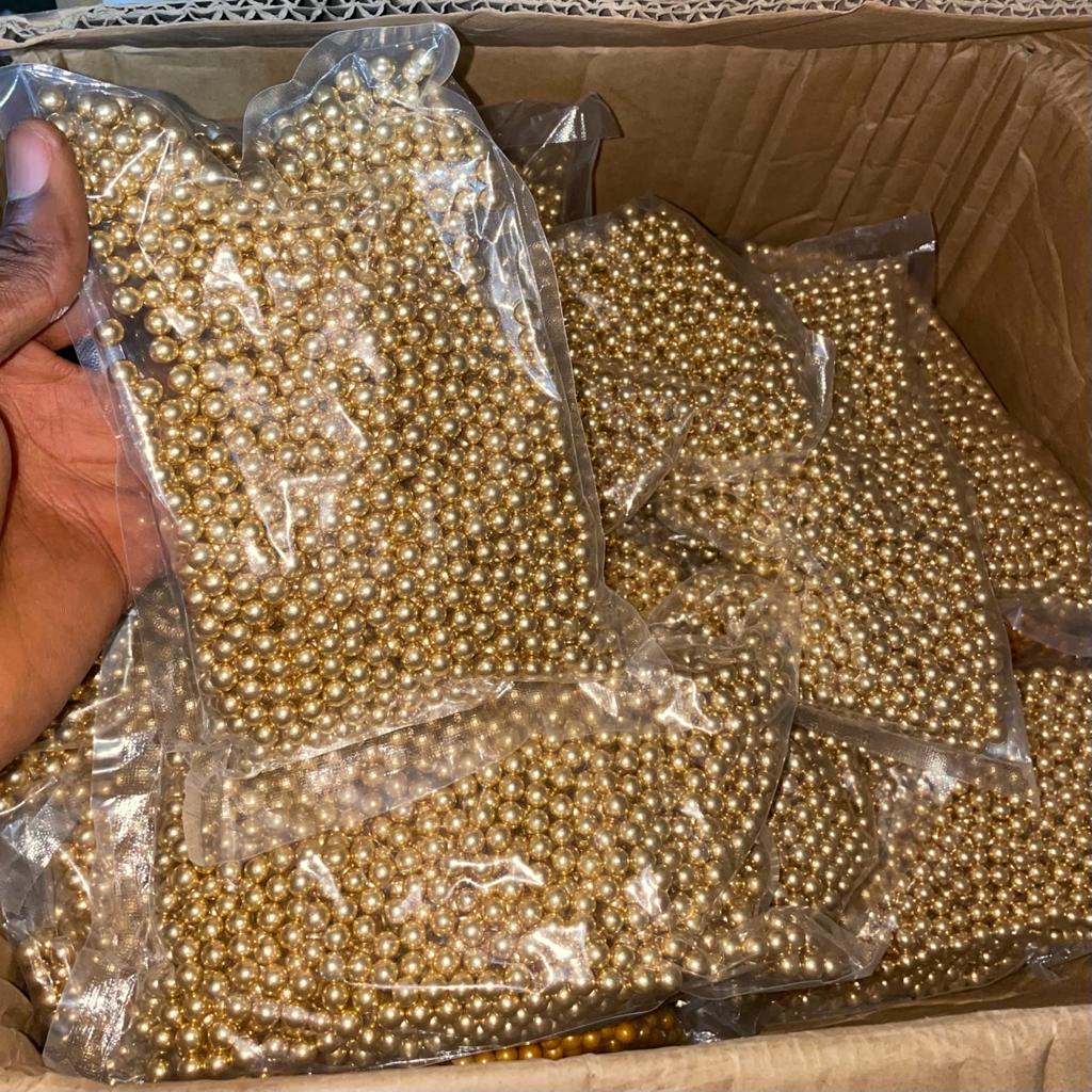 Edible Bead 7mm Gold (TP1) 500g