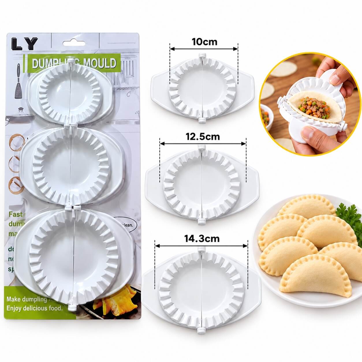 Set Of 3 Meatpie Cutter