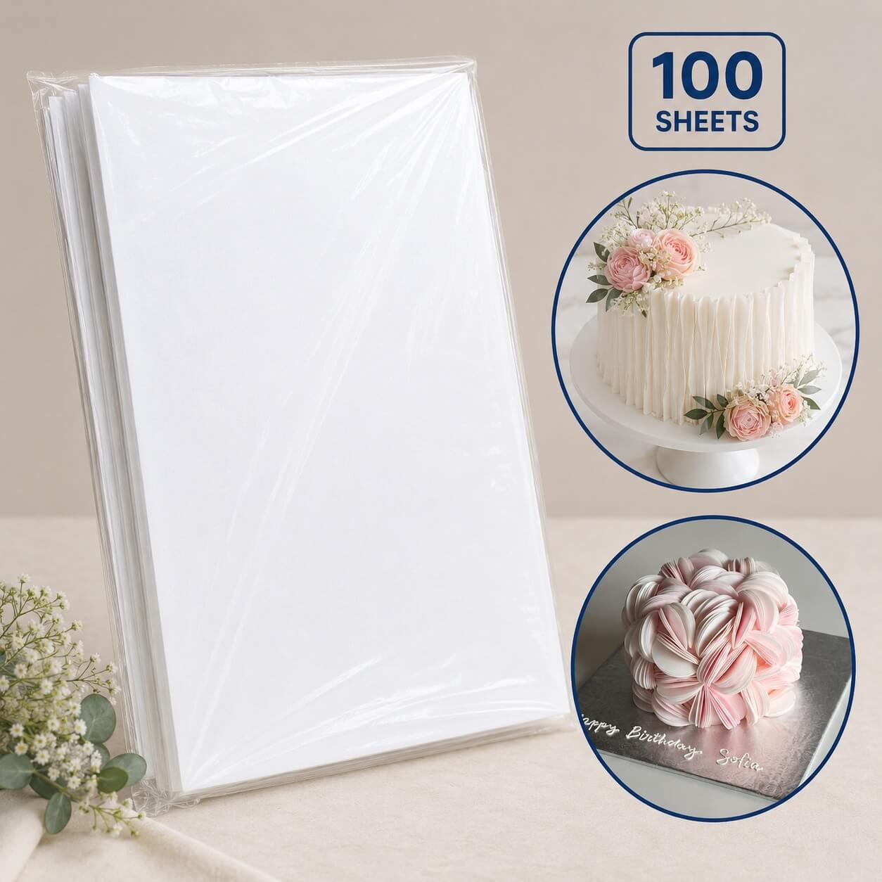Wafer Paper 100 pcs
