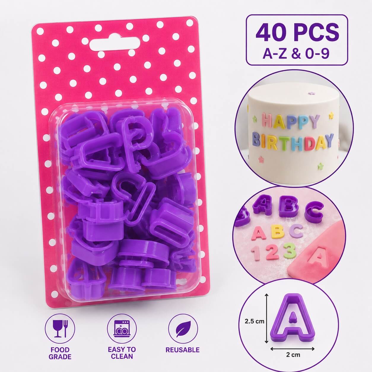40 pc alphabet and number